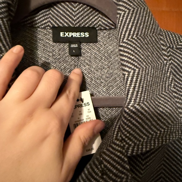 NWT Express men’s knit blazer size L - Picture 4 of 6